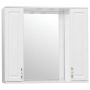 Зеркало-шкаф Style Line Олеандр-2 90/С люкс белый