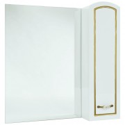 Зеркало-шкаф Bellezza Амелия 80 R белый патина золото