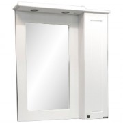 Зеркало-шкаф Comforty Палермо 80 белый глянец