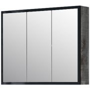 Зеркало-шкаф Corozo Айрон 90 чёрный/антик SD-00000282