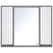Зеркало-шкаф Brevita Balaton 100 комбинированный BAL-04100-01-01