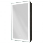 Зеркало-шкаф Континент Mirror Box black LED 350x650 L