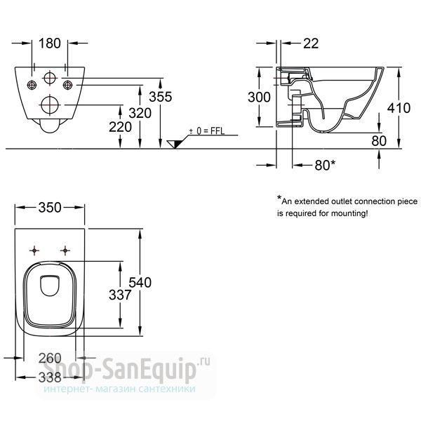 Унитаз подвесной Geberit Smyle Square 500.208.01.1 безободковый (без ...
